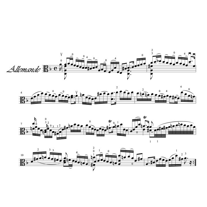J.S. Bach: 2ème suite pour alto