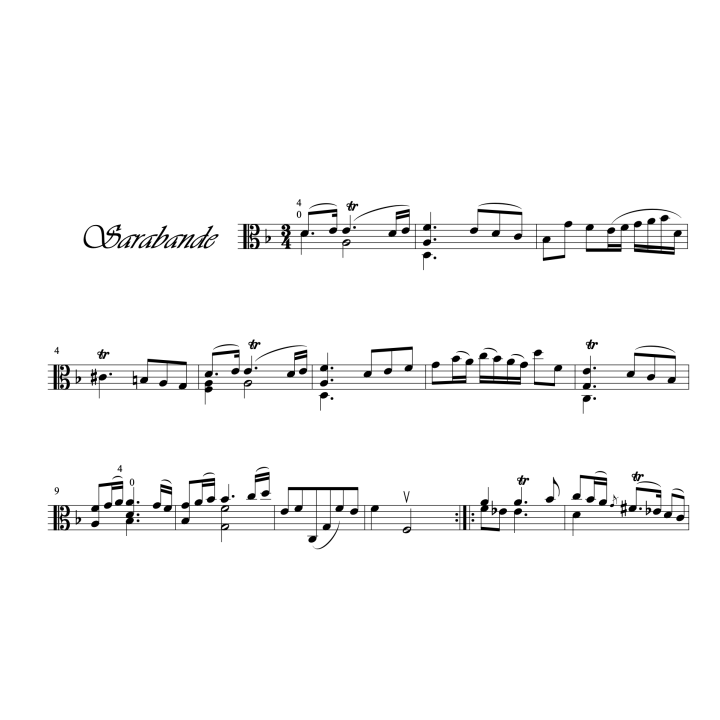 J.S. Bach: 2ème suite pour alto