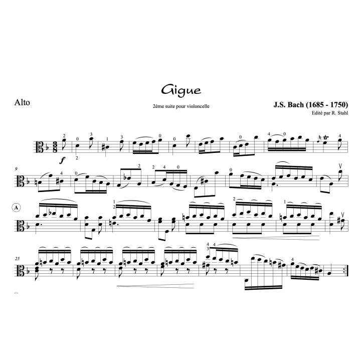 J.S. Bach: 2ème suite pour alto