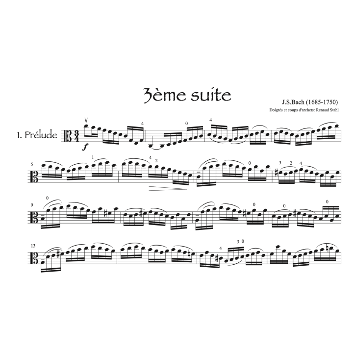 Bach: 3ème suite pour alto