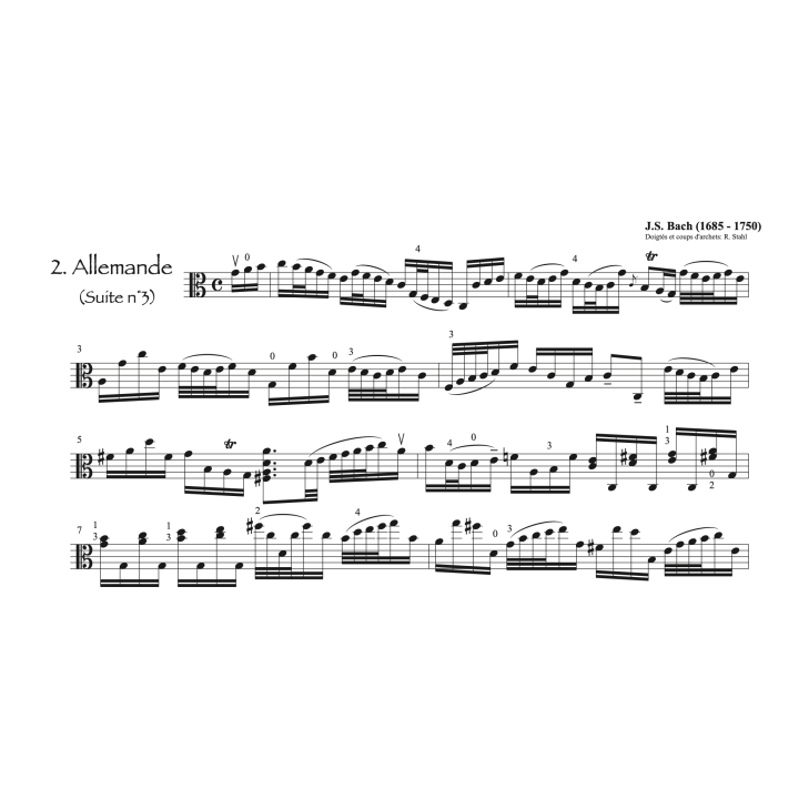 Bach: 3ème suite pour alto