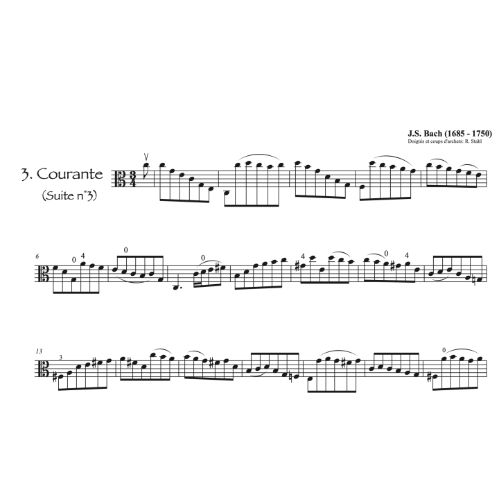 Bach: 3ème suite pour alto