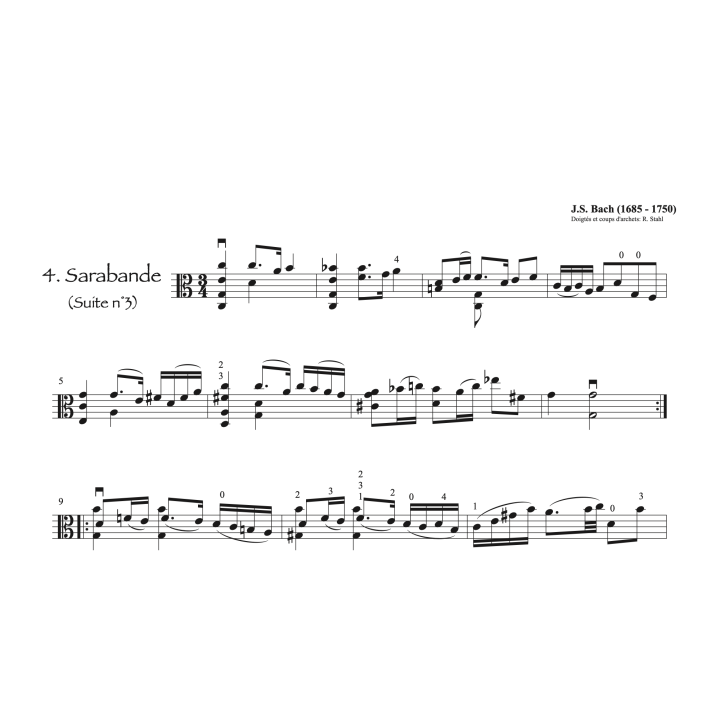 Bach: 3ème suite pour alto