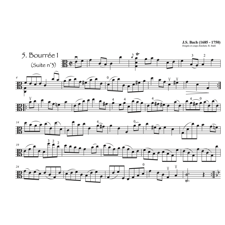 Bach: 3ème suite pour alto