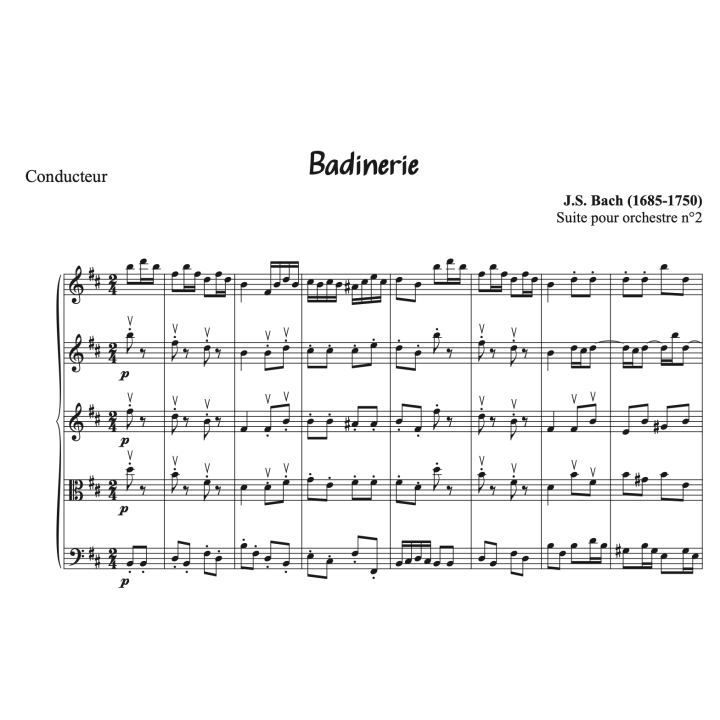 Bach: Suite pour orchestre n°2 en si - Extraits