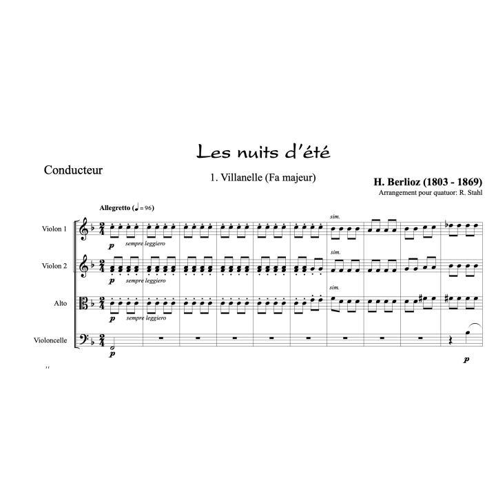 Berlioz - Les nuits d'été - La Villanelle