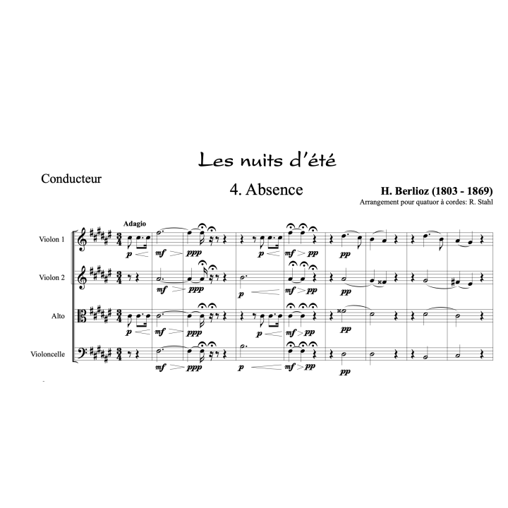 Berlioz - Les nuits d'été - Absence