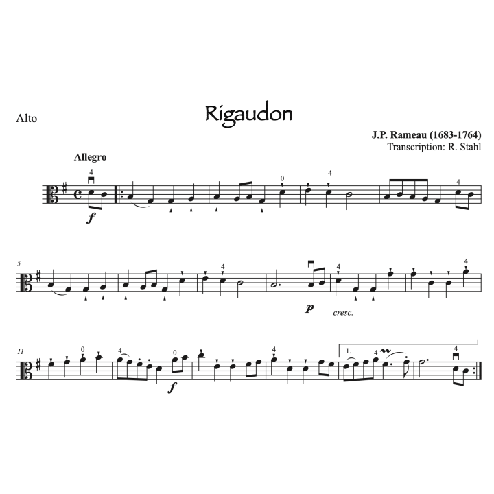 Rameau Rigaudon Alto