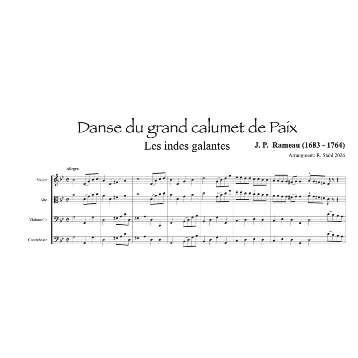 Rameau - Danse du grand calumet