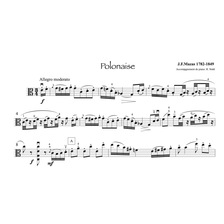 Mazas - Polonaise - Alto