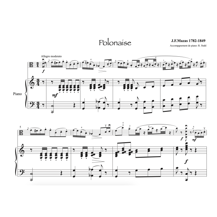 Mazas - Polonaise - Alto