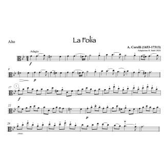 Corelli - La folia - Alto et piano