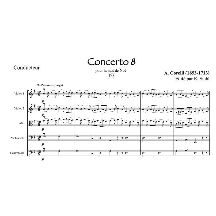Corelli - Concerto pour la nuit de Noël - Orchestre