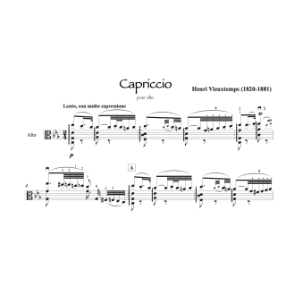 Vieuxtemps - Capriccio - Alto seul