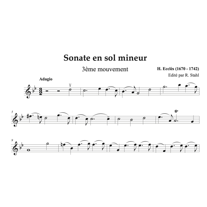 Ecclès - Sonate pour violon et piano
