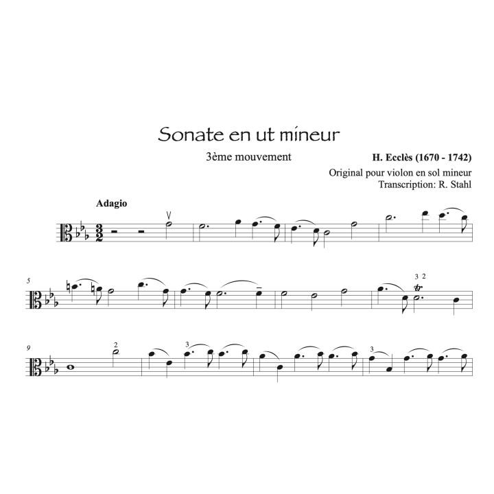 Ecclès - Sonate pour alto et piano