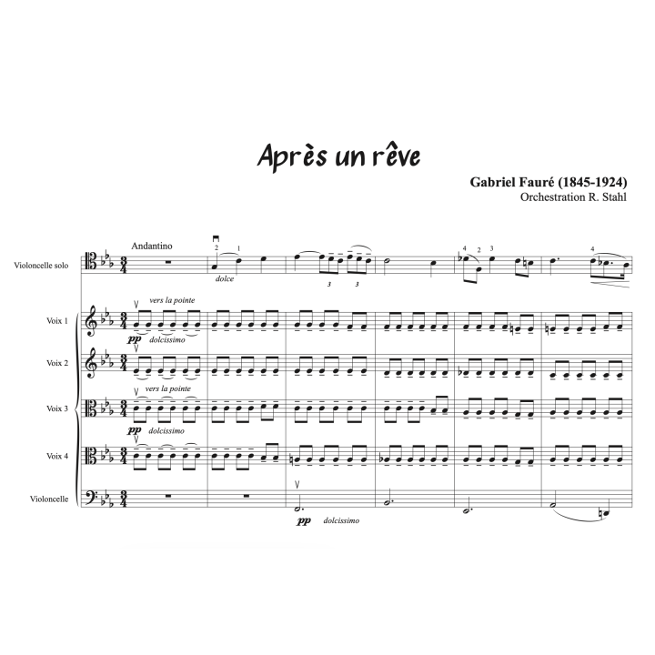 Fauré - Après un rêve - Violoncelle et orchestre