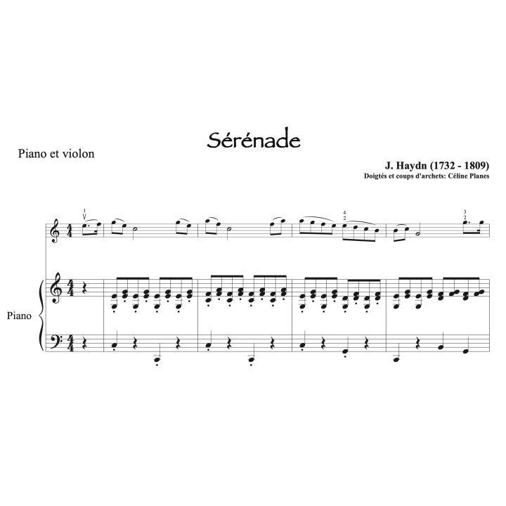 Haydn - Sérénade - Violon et piano