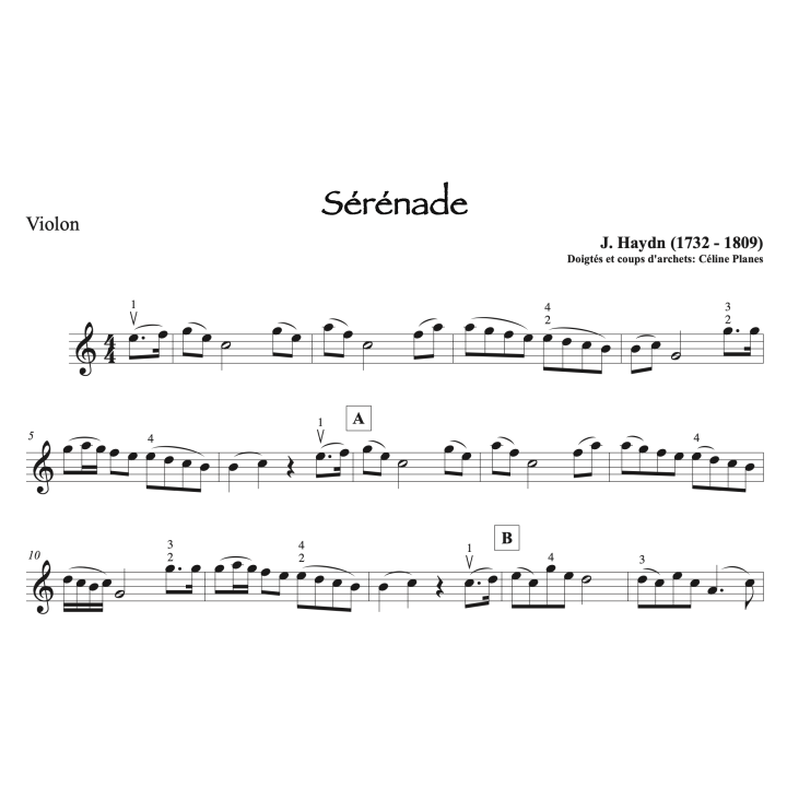 Haydn - Sérénade - Violon et piano