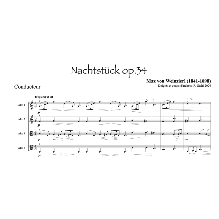 Weinzierl - Nachtstück - 4 altos