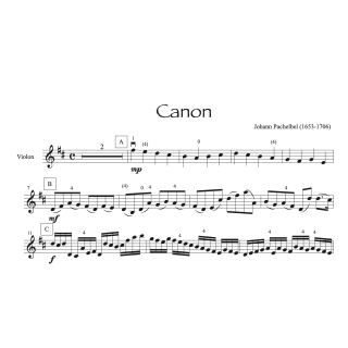 Pachelbel - Canon - Violon et piano