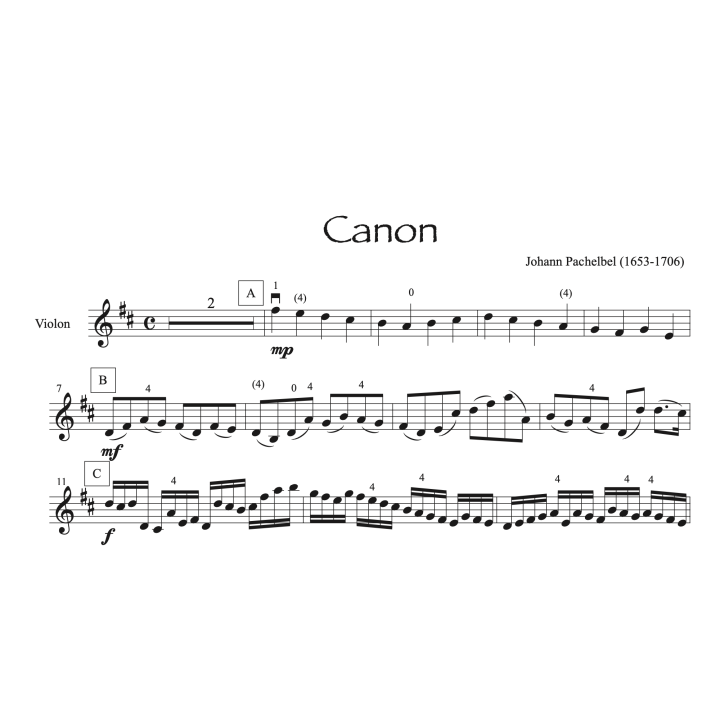 Pachelbel - Canon - Violon et piano