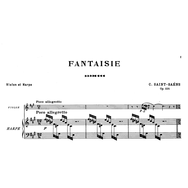 Saint-Saëns - Fantaisie - Alto et harpe