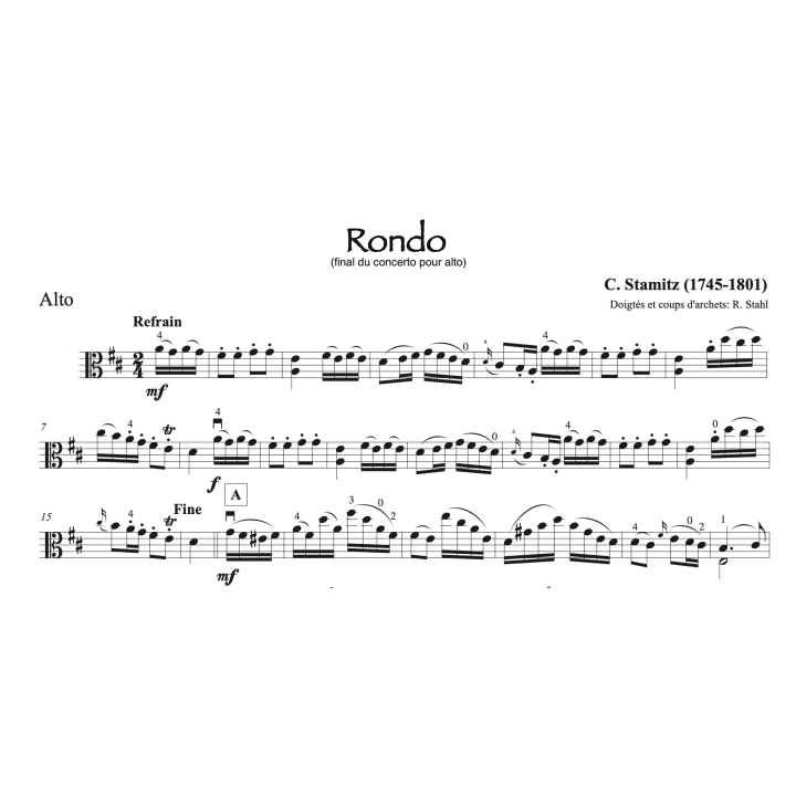 Stamitz - Concerto pour alto - Final
