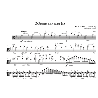 Viotti - Concerto n°20 Alto