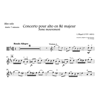 Pleyel - Concerto pour alto - final