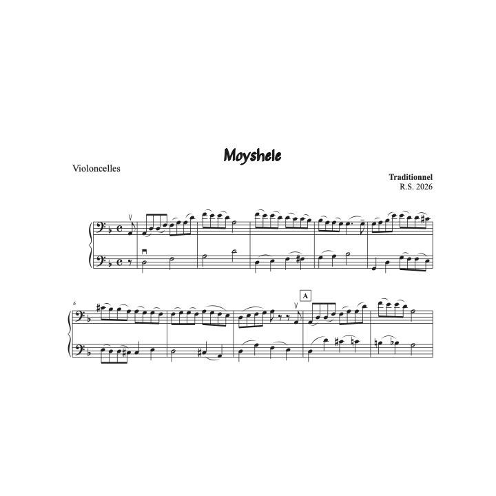 Moyshele - 2 violoncelles