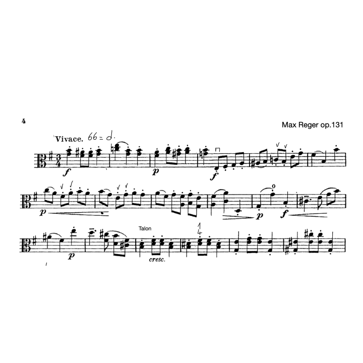 Reger - Suite pour alto n°3