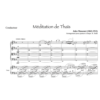 Massenet - Méditation de Thaïs - Quatuor et harpe