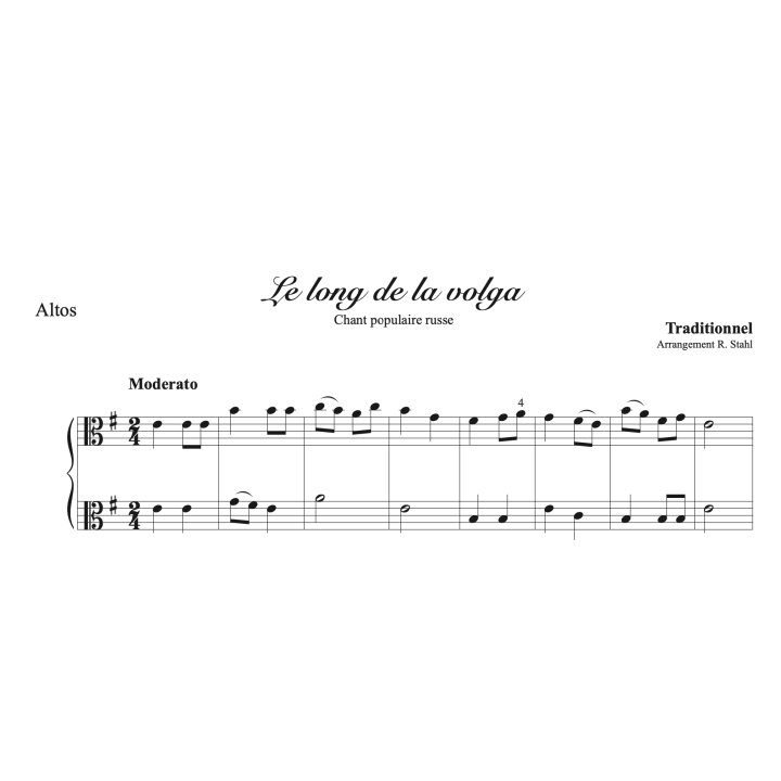 Le long de la Volga - Duo pour deux altos
