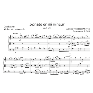 Vivaldi - Sonate op.1 n°2 - Trio à cordes