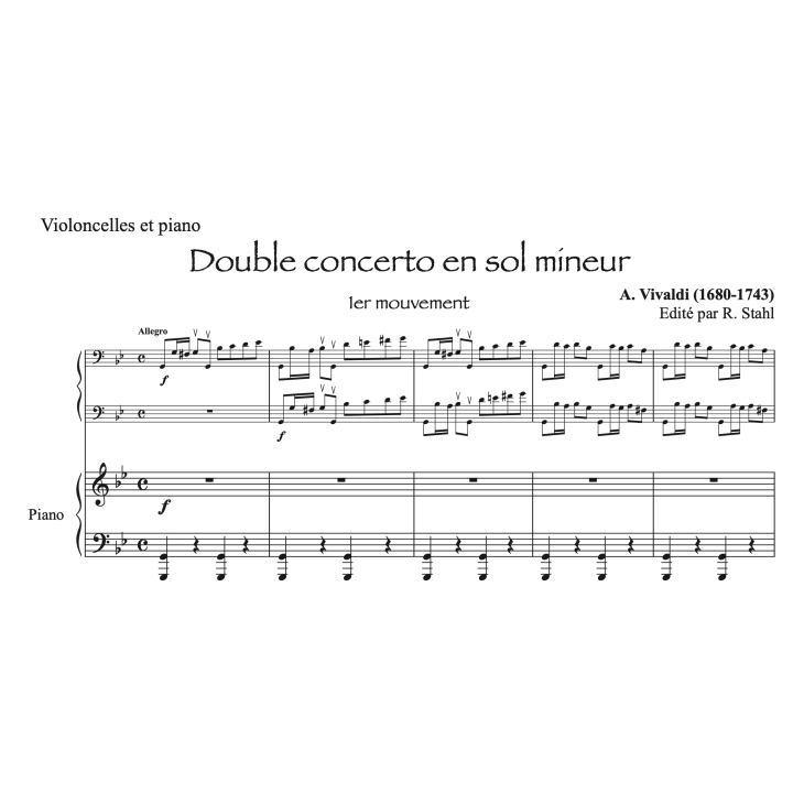 Vivaldi - Concerto pour 2 violoncelles