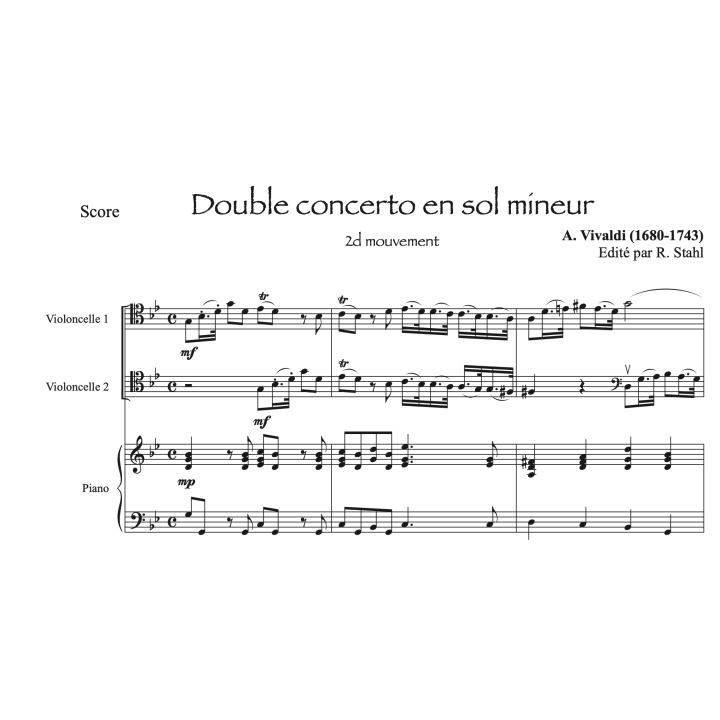 Vivaldi - Concerto pour 2 violoncelles