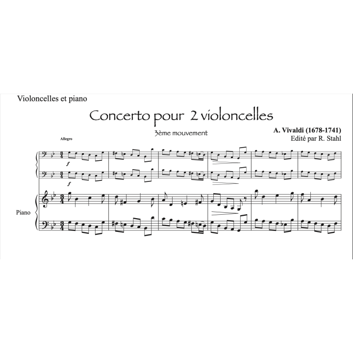 Vivaldi - Concerto pour 2 violoncelles