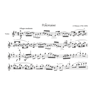 Mazas -Polonaise - Violon