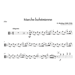 Riedling - Marche bohémienne - Alto et piano
