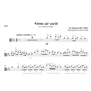 Dancla - 4ème air varié - Alto