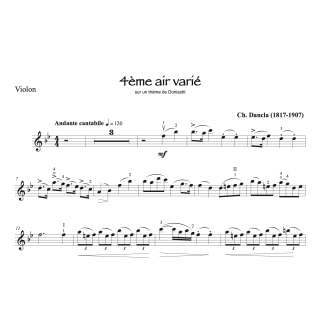Dancla - 4ème air varié - Violon et piano