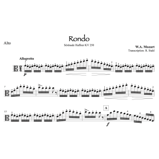 Mozart - Rondo - Alto et piano