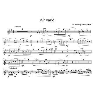 Rieding - Air varié - violon