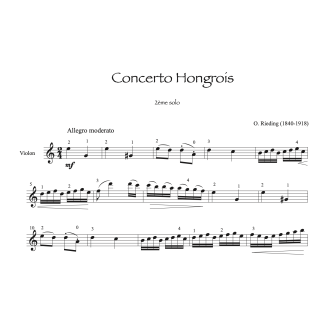 Rieding - Concerto hongrois - 2ème solo - violon et piano