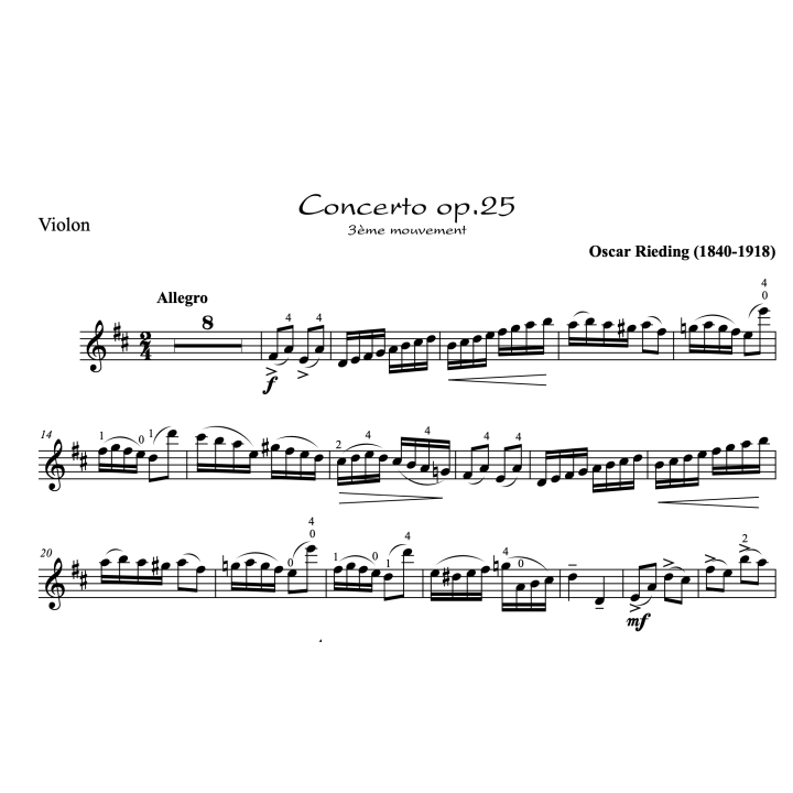 Rieding - Final du concerto op.25 - violon