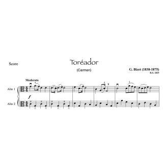 Bizet - Carmen - Habanera et Toréador - 2 altos