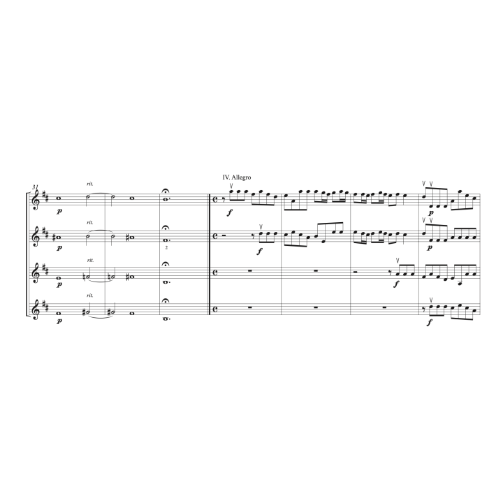 Telemann - Concerto pour 4 violons n°2