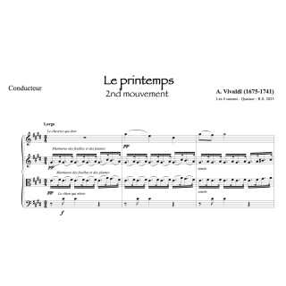 Vivaldi - Le printemps - Quatuor