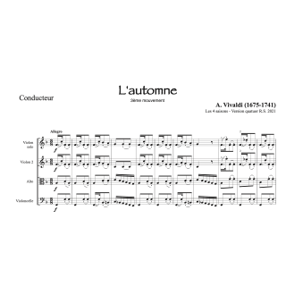 Vivaldi - L'automne - Quatuor